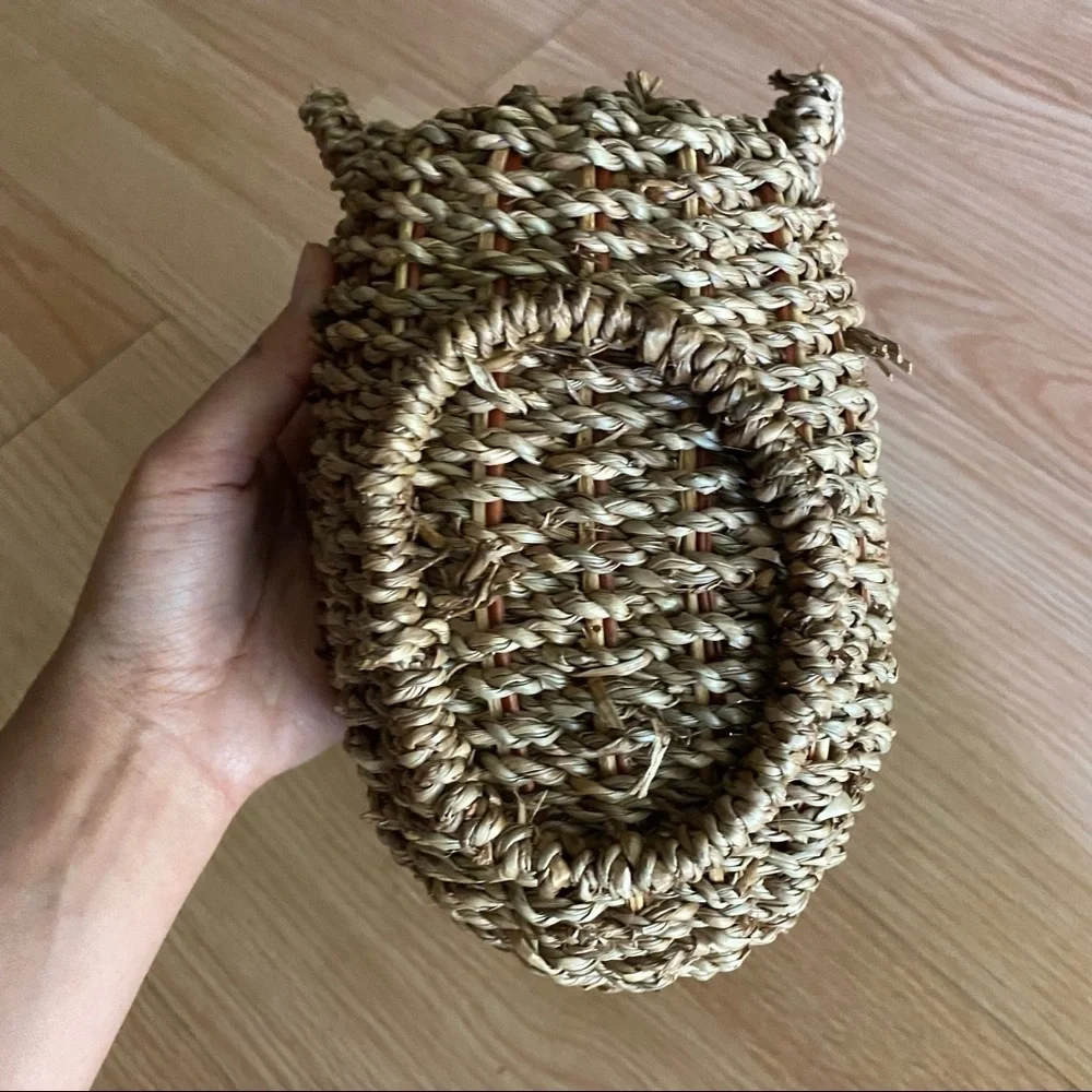 Vintage Wicker Turkey Basket Decorative Accent